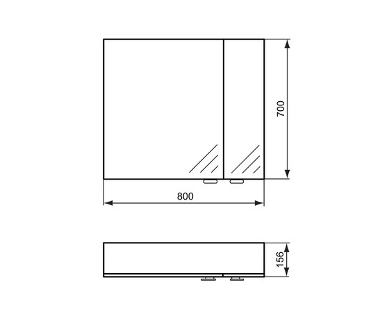 Connect mirror cabinet | Armoires de toilette | Ideal Standard