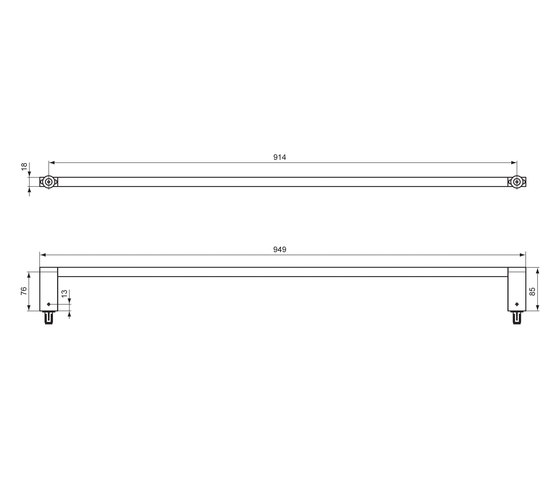 Connect Handtuchhalter 950mm | Towel rails | Ideal Standard