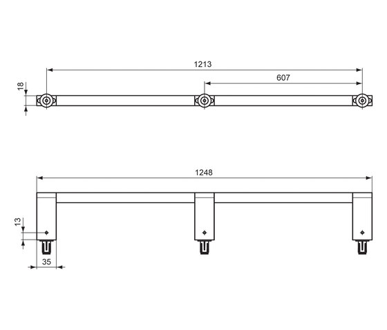 Connect Handtuchhalter 1250mm | Porte-serviettes | Ideal Standard