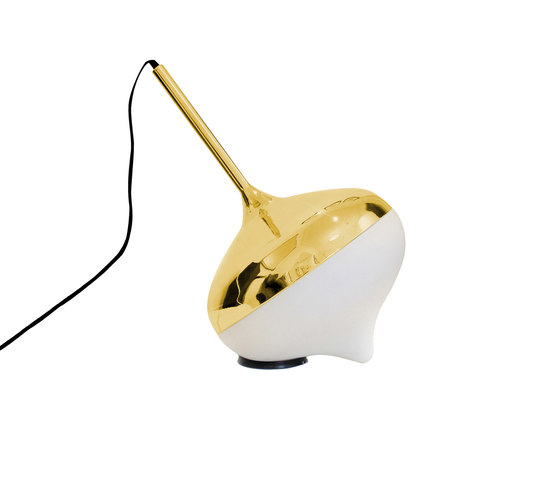 Spun Medium Table Lamp Gold | Lámparas de sobremesa | Evie Group