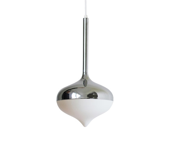 Spun Small Pendant Lamp Silver | Suspensions | Evie Group