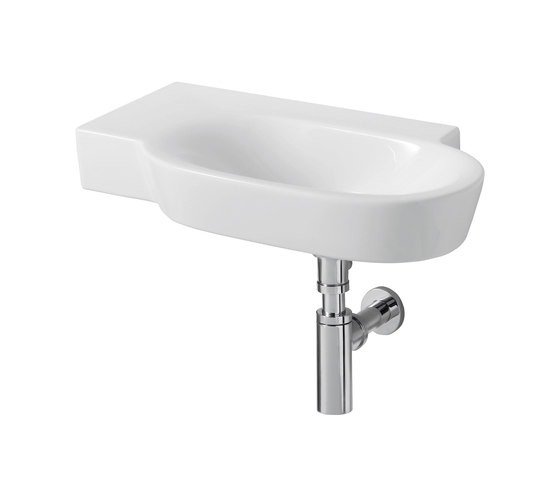 Tonic Guest Handwaschbecken 60 cm, Ablage links Anschlusskante glasiert | Lavabos | Ideal Standard