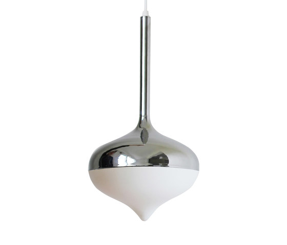Spun Medium Pendant Lamp Silver | Suspended lights | Evie Group