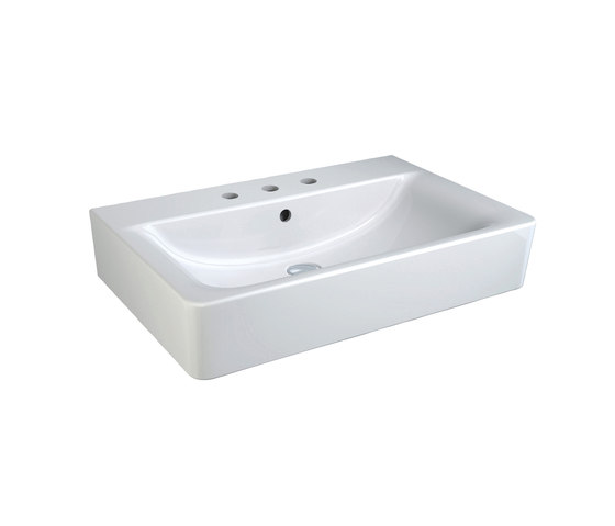 Connect Waschtisch Cube 650 mm (3 Hahnlöcher durchgestochen) | Wash basins | Ideal Standard