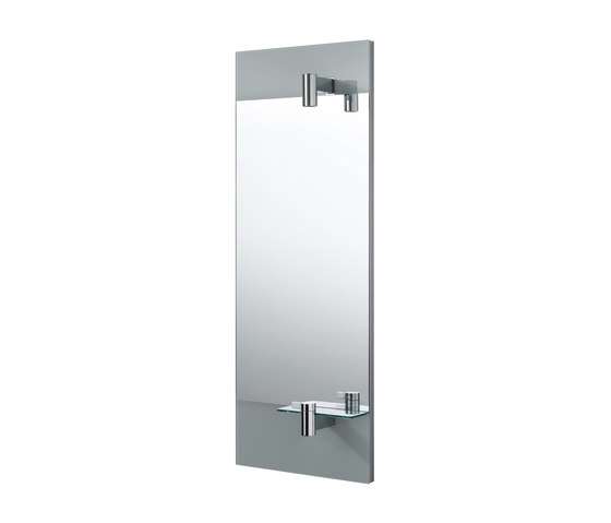 Tonic Guest Spiegel 460 mm (mit Leuchte und integrierter Armatur rechts) | Miroirs | Ideal Standard