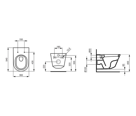 Tonic Wandtiefspülklosett | WCs | Ideal Standard