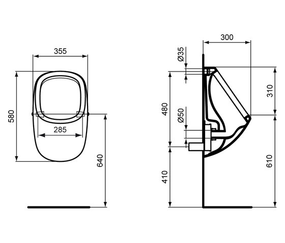 Connect Absaugeurinal | Urinale | Ideal Standard