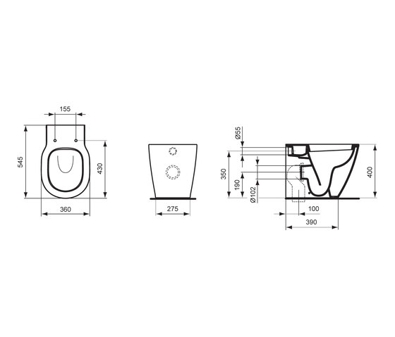 Connect Standtiefspülklosett | WCs | Ideal Standard