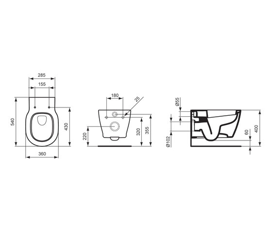 Connect Standtiefspül-WC | WC | Ideal Standard