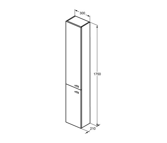 Connect Space Hochschrank 300mm | Wall cabinets | Ideal Standard