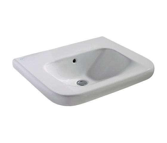 Contour 21 Waschtisch unterfahrbar 600mm (ohne Hahnloch / mit Überlauf) | Wash basins | Ideal Standard