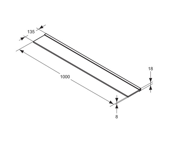 Step glass shelf | Mensole / supporti mensole | Ideal Standard