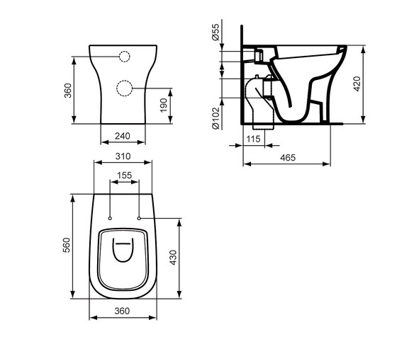 SoftMood Standtiefspülklosett | WC | Ideal Standard