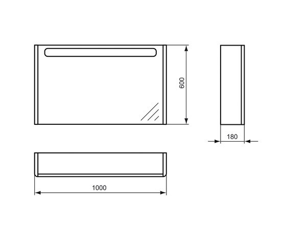 SoftMood Spiegelschrank 1000 mm | Armoires de toilette | Ideal Standard