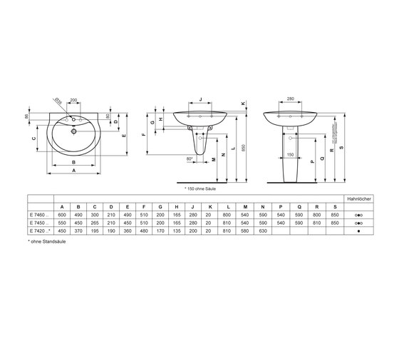 San ReMo Waschtisch 55 cm | Wash basins | Ideal Standard