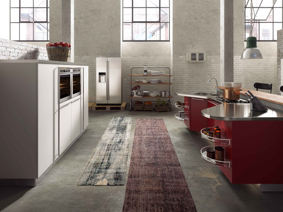 Skyline 2.0 rosso bourgogne | Fitted kitchens | Snaidero