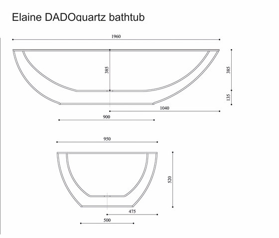 Elaine DADOquartz bathtub | Badewannen | DADObaths