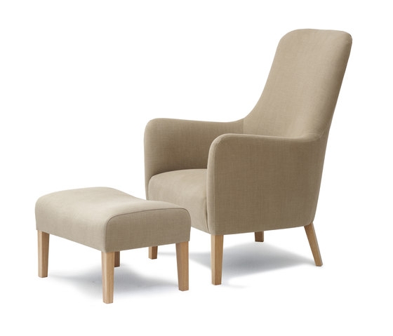 Pendel Armchair and Footstool | Poltrone | Pinch