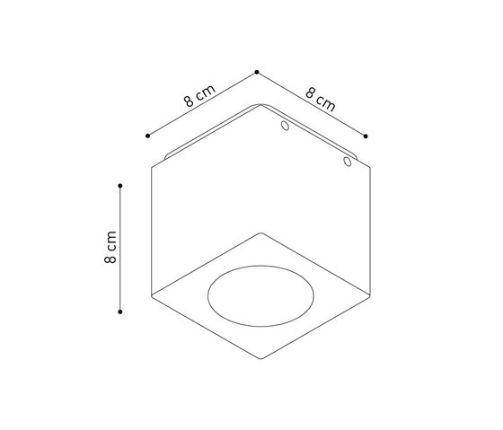 Cube xl ceiling white | Plafonniers d'extérieur | Dexter