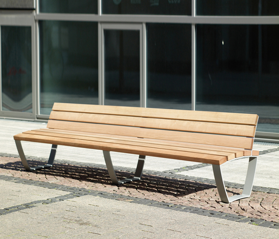 Cado levis Bench 3 m with backrest | Bancos | Westeifel Werke