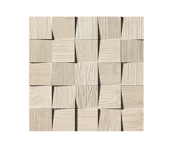Axi White Pine Mosaico 3D | Ceramic tiles | Atlas Concorde