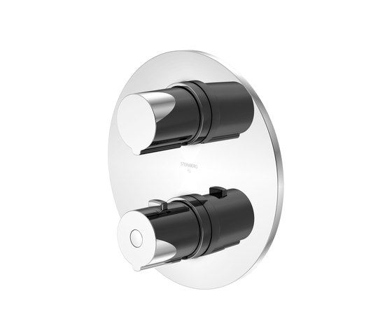 100 4123 1 Finish set for concealed thermostatic mixer with 3 way diverter | Grifería para duchas | Steinberg