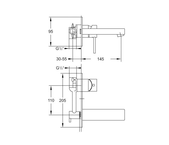 120 1851 Single lever basin mixer | Wash basin taps | Steinberg