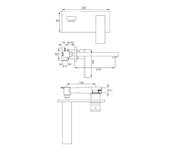 160 1856 Single lever basin mixer | Rubinetteria lavabi | Steinberg