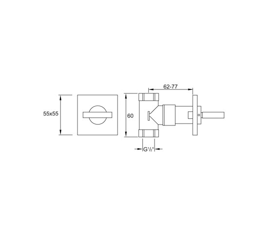 160 4500 Concealed stop valve 1/2“ | Grifería para duchas | Steinberg