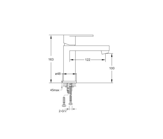 170 1010 Single lever basin mixer | Wash basin taps | Steinberg