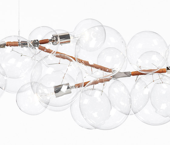 Long Bubble Chandelier | Suspended lights | PELLE