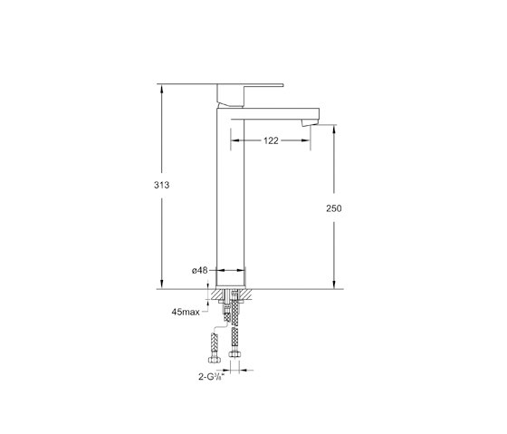 170 1700 Single lever basin mixer | Rubinetteria lavabi | Steinberg