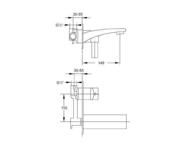 180 1851 Single lever basin mixer | Robinetterie pour lavabo | Steinberg