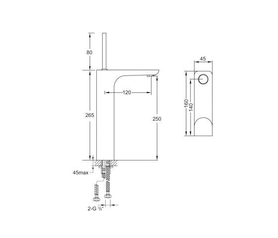200 1700 Single lever basin mixer | Grifería para lavabos | Steinberg