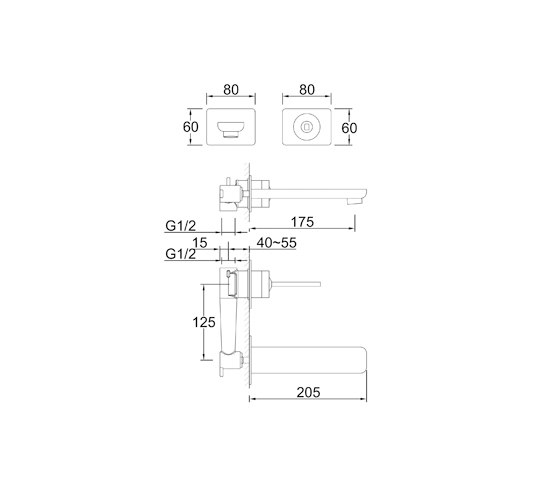 200 1780 Single lever basin mixer | Wash basin taps | Steinberg