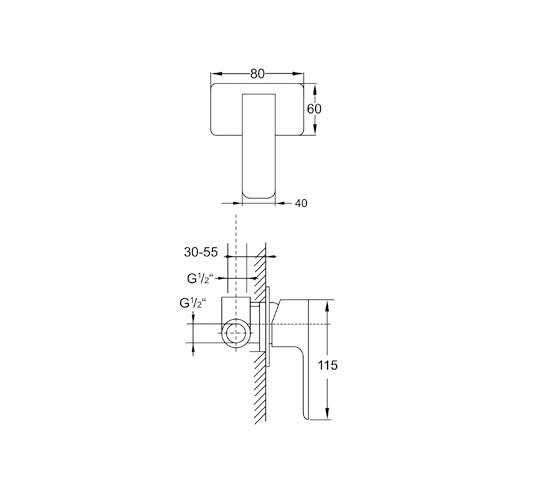 205 2250 Single lever shower mixer | Rubinetteria doccia | Steinberg
