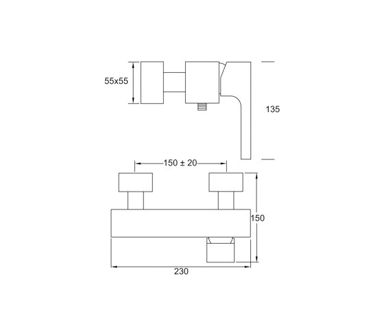 210 1200 Single lever shower mixer 1/2“ | Rubinetteria doccia | Steinberg