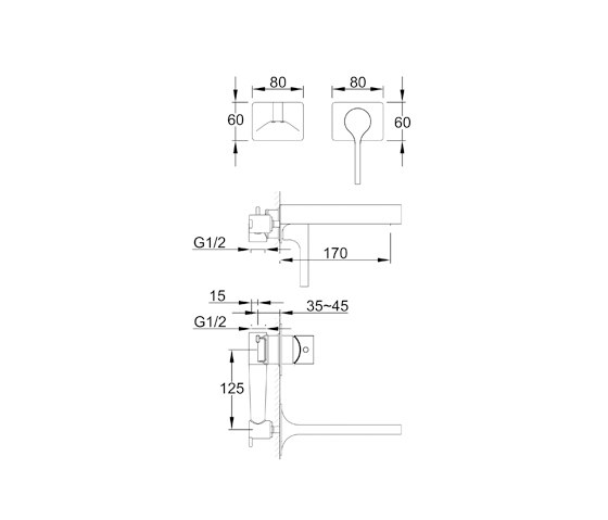 210 1800 Single lever basin mixer | Grifería para lavabos | Steinberg