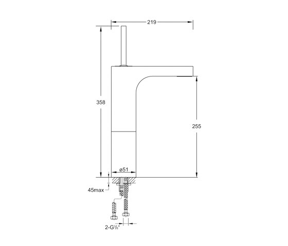 215 1700 Single lever basin mixer | Wash basin taps | Steinberg
