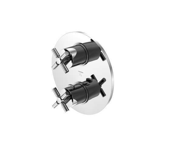 250 4123 Finish set for concealed thermostatic mixer with 3 way diverter | Rubinetteria doccia | Steinberg