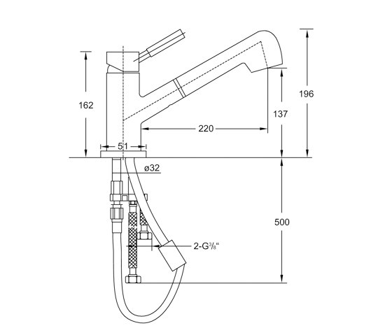 100 1410 Single lever sink mixer | Rubinetterie cucina | Steinberg