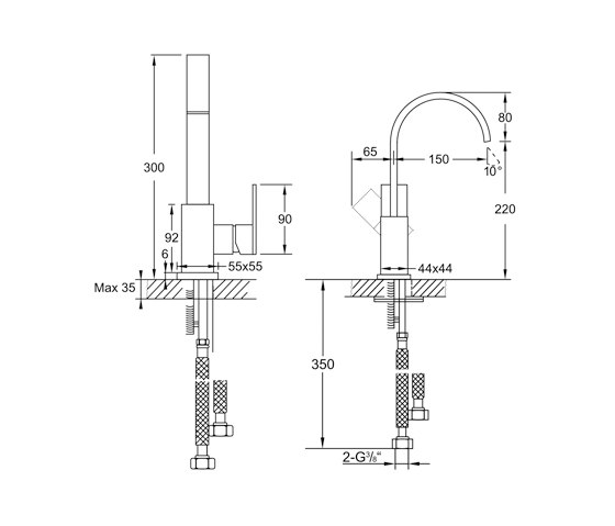 135 1401 Single lever sink mixer | Griferías de cocina | Steinberg
