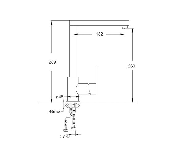 170 1400 Single lever sink mixer | Griferías de cocina | Steinberg