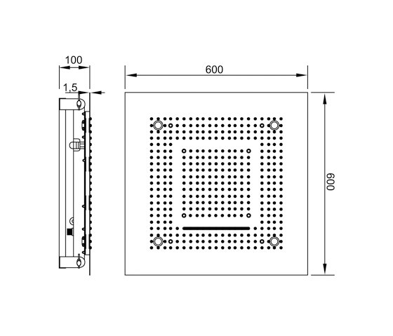 390 6620 Sensual Rain shower panel with Led lights | Shower controls | Steinberg