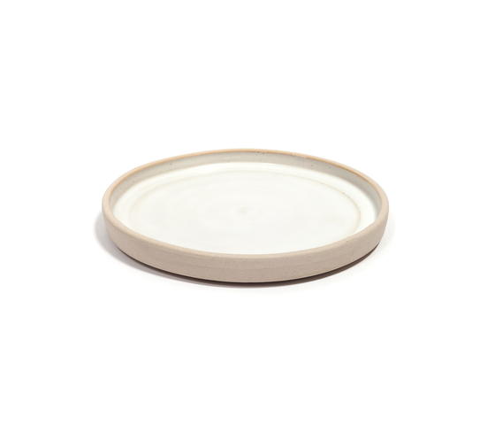 OTTO plate white (L) | Set of 2 | Bowls | Frama