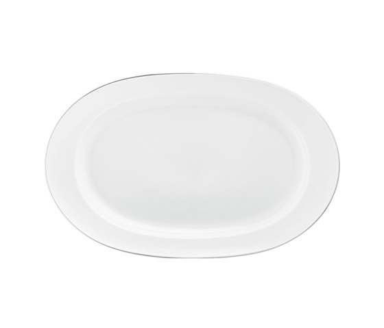 WAGENFELD PLATIN Platte oval | Geschirr | FÜRSTENBERG