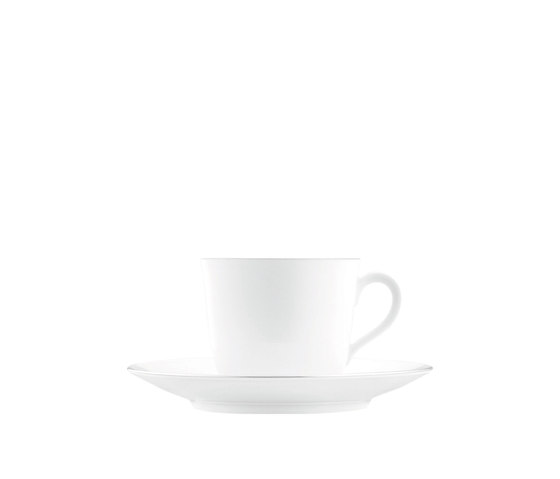 WAGENFELD PLATIN Coffee cup, Saucer | Dinnerware | FÜRSTENBERG