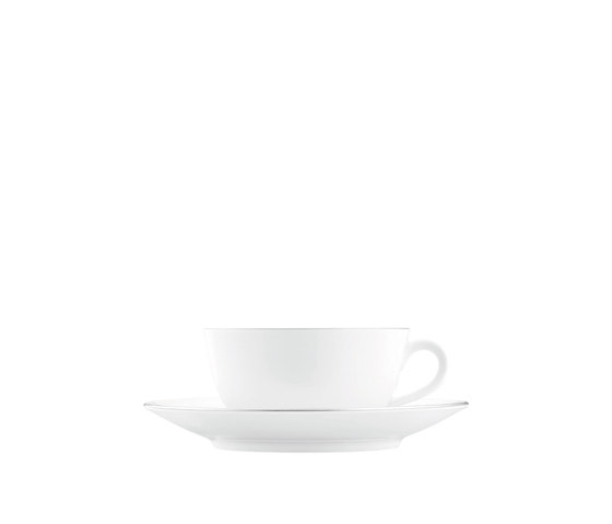 WAGENFELD PLATIN Cappuccino cup, Saucer | Dinnerware | FÜRSTENBERG