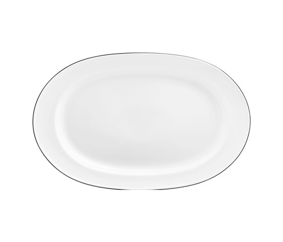 WAGENFELD SCHWARZE LINIE Platter oval | Vaisselle | FÜRSTENBERG