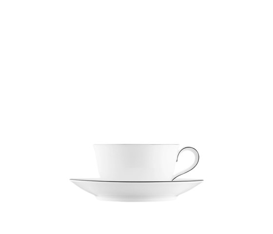 WAGENFELD SCHWARZE LINIE Cappuccino cup, Saucer | Stoviglie | FÜRSTENBERG